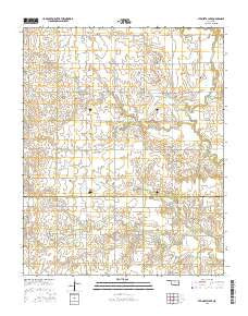 Steinerts Lake Oklahoma Current topographic map, 1:24000 scale, 7.5 X 7.5 Minute, Year 2016