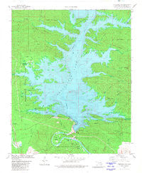Stephens Gap Oklahoma Historical topographic map, 1:24000 scale, 7.5 X 7.5 Minute, Year 1981