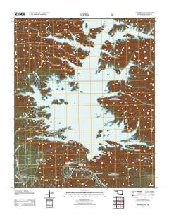 Stephens Gap Oklahoma Historical topographic map, 1:24000 scale, 7.5 X 7.5 Minute, Year 2013
