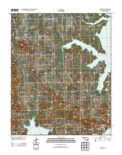Stidham Oklahoma Historical topographic map, 1:24000 scale, 7.5 X 7.5 Minute, Year 2012