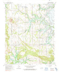 Stidham Oklahoma Historical topographic map, 1:24000 scale, 7.5 X 7.5 Minute, Year 1963