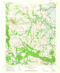 Stidham Oklahoma Historical topographic map, 1:24000 scale, 7.5 X 7.5 Minute, Year 1963