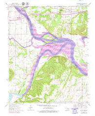 Stigler NE Oklahoma Historical topographic map, 1:24000 scale, 7.5 X 7.5 Minute, Year 1963