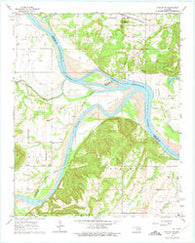 Stigler NE Oklahoma Historical topographic map, 1:24000 scale, 7.5 X 7.5 Minute, Year 1963