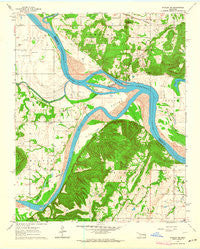 Stigler NE Oklahoma Historical topographic map, 1:24000 scale, 7.5 X 7.5 Minute, Year 1963