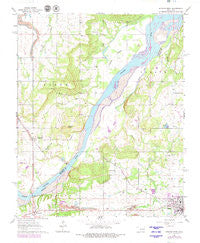 Stigler West Oklahoma Historical topographic map, 1:24000 scale, 7.5 X 7.5 Minute, Year 1962