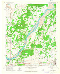 Stigler West Oklahoma Historical topographic map, 1:24000 scale, 7.5 X 7.5 Minute, Year 1962