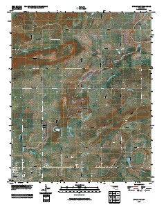 Stigler East Oklahoma Historical topographic map, 1:24000 scale, 7.5 X 7.5 Minute, Year 2010