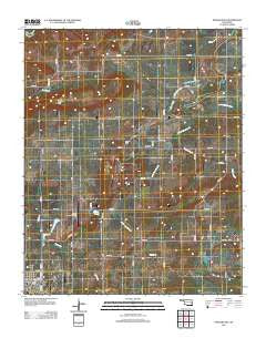 Stigler East Oklahoma Historical topographic map, 1:24000 scale, 7.5 X 7.5 Minute, Year 2012