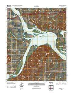 Stigler NE Oklahoma Historical topographic map, 1:24000 scale, 7.5 X 7.5 Minute, Year 2012