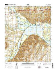 Stigler NE Oklahoma Current topographic map, 1:24000 scale, 7.5 X 7.5 Minute, Year 2016
