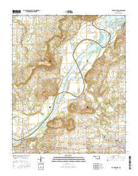 Stigler West Oklahoma Current topographic map, 1:24000 scale, 7.5 X 7.5 Minute, Year 2016