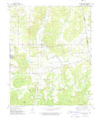 Stilwell East Oklahoma Historical topographic map, 1:24000 scale, 7.5 X 7.5 Minute, Year 1972