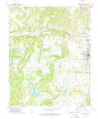 Stilwell West Oklahoma Historical topographic map, 1:24000 scale, 7.5 X 7.5 Minute, Year 1972