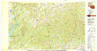 Stilwell Oklahoma Historical topographic map, 1:100000 scale, 30 X 60 Minute, Year 1978