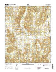Stilwell East Oklahoma Current topographic map, 1:24000 scale, 7.5 X 7.5 Minute, Year 2016