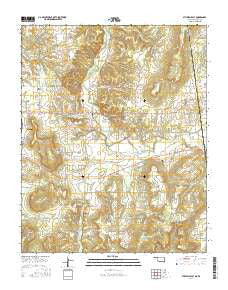 Stilwell East Oklahoma Current topographic map, 1:24000 scale, 7.5 X 7.5 Minute, Year 2016