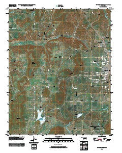 Stilwell West Oklahoma Historical topographic map, 1:24000 scale, 7.5 X 7.5 Minute, Year 2010