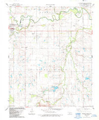 Stinking Creek Oklahoma Historical topographic map, 1:24000 scale, 7.5 X 7.5 Minute, Year 1984