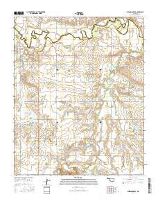 Stinking Creek Oklahoma Current topographic map, 1:24000 scale, 7.5 X 7.5 Minute, Year 2016