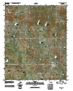 Stonewall Oklahoma Historical topographic map, 1:24000 scale, 7.5 X 7.5 Minute, Year 2009