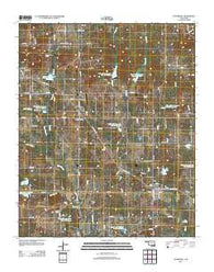 Stonewall Oklahoma Historical topographic map, 1:24000 scale, 7.5 X 7.5 Minute, Year 2012
