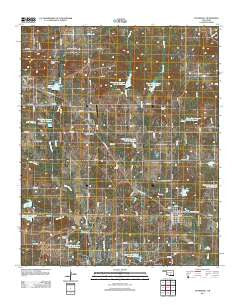 Stonewall Oklahoma Historical topographic map, 1:24000 scale, 7.5 X 7.5 Minute, Year 2012