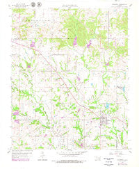 Stonewall Oklahoma Historical topographic map, 1:24000 scale, 7.5 X 7.5 Minute, Year 1957