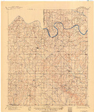 Stonewall Oklahoma Historical topographic map, 1:125000 scale, 30 X 30 Minute, Year 1901