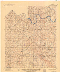 Stonewall Oklahoma Historical topographic map, 1:125000 scale, 30 X 30 Minute, Year 1901