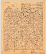 Stonewall Oklahoma Historical topographic map, 1:125000 scale, 30 X 30 Minute, Year 1901