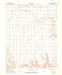Straight SW Oklahoma Historical topographic map, 1:24000 scale, 7.5 X 7.5 Minute, Year 1967