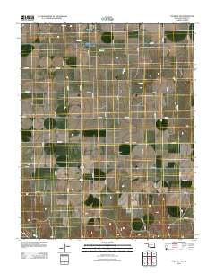 Straight SW Oklahoma Historical topographic map, 1:24000 scale, 7.5 X 7.5 Minute, Year 2012