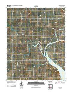 Strang Oklahoma Historical topographic map, 1:24000 scale, 7.5 X 7.5 Minute, Year 2012