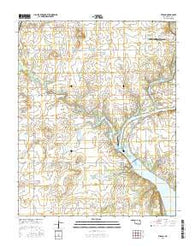 Strang Oklahoma Current topographic map, 1:24000 scale, 7.5 X 7.5 Minute, Year 2016