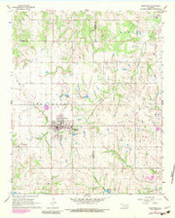 Stratford Oklahoma Historical topographic map, 1:24000 scale, 7.5 X 7.5 Minute, Year 1967