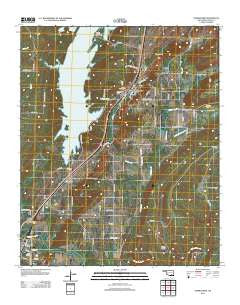 Stringtown Oklahoma Historical topographic map, 1:24000 scale, 7.5 X 7.5 Minute, Year 2012