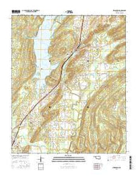 Stringtown Oklahoma Current topographic map, 1:24000 scale, 7.5 X 7.5 Minute, Year 2016