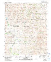 Strong City Oklahoma Historical topographic map, 1:24000 scale, 7.5 X 7.5 Minute, Year 1989