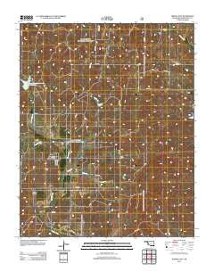 Strong City Oklahoma Historical topographic map, 1:24000 scale, 7.5 X 7.5 Minute, Year 2012