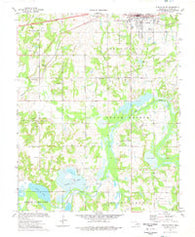 Stroud South Oklahoma Historical topographic map, 1:24000 scale, 7.5 X 7.5 Minute, Year 1974