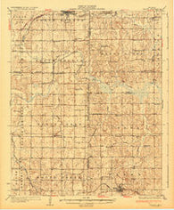Stroud Oklahoma Historical topographic map, 1:62500 scale, 15 X 15 Minute, Year 1932