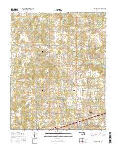 Stroud North Oklahoma Current topographic map, 1:24000 scale, 7.5 X 7.5 Minute, Year 2016