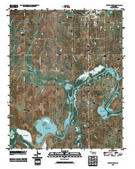 Stroud South Oklahoma Historical topographic map, 1:24000 scale, 7.5 X 7.5 Minute, Year 2010