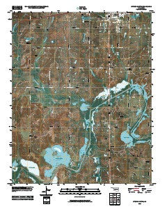 Stroud South Oklahoma Historical topographic map, 1:24000 scale, 7.5 X 7.5 Minute, Year 2010