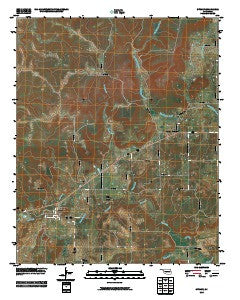 Stuart Oklahoma Historical topographic map, 1:24000 scale, 7.5 X 7.5 Minute, Year 2010
