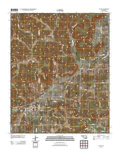 Stuart Oklahoma Historical topographic map, 1:24000 scale, 7.5 X 7.5 Minute, Year 2012
