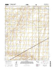 Sturgis Oklahoma Current topographic map, 1:24000 scale, 7.5 X 7.5 Minute, Year 2016