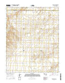 Sturgis NW Oklahoma Current topographic map, 1:24000 scale, 7.5 X 7.5 Minute, Year 2016