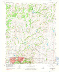 Sulphur North Oklahoma Historical topographic map, 1:24000 scale, 7.5 X 7.5 Minute, Year 1967